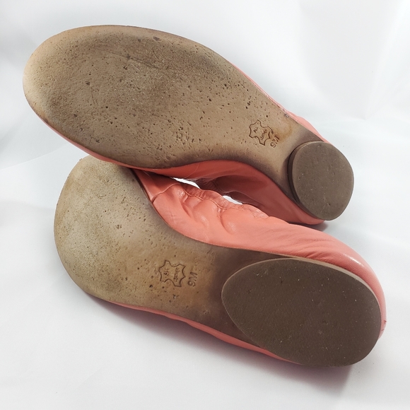 Tory Burch Ballet Flats Orange Leather - Picture 7 of 7